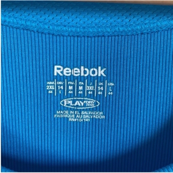 Reebok Athletic Tank Top Blue Size L - Picture 5 of 6